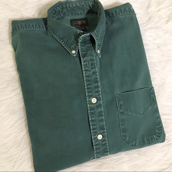J. Crew Other - [J Crew] Green Denim 💯 Cotton